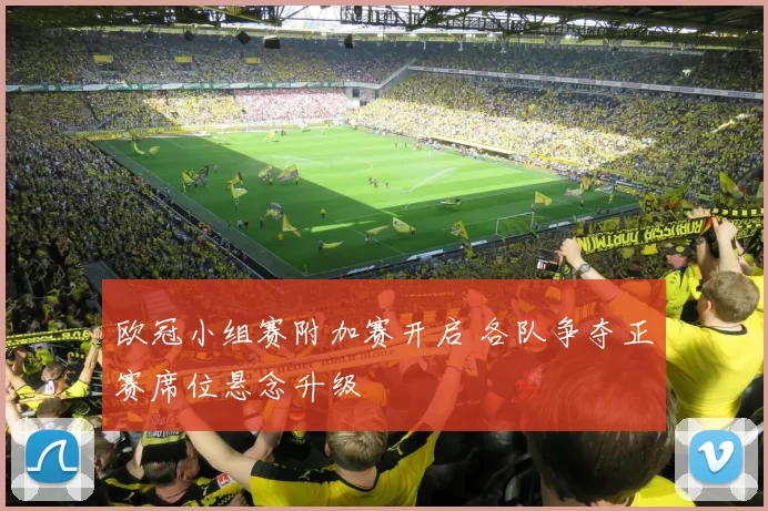 欧冠小组赛附加赛开启 各队争夺正赛席位悬念升级